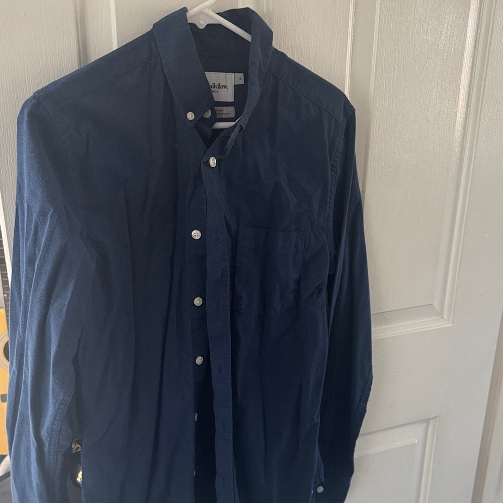 Classic Navy Button-Up Shirt